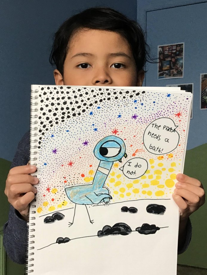 ArtWithMsWalker's tweet photo. This second grader at @HilliardOnline goes above and beyond each week - just look at this attention to detail! I got to teach him in first grade and I'm amazed by how much he has grown as an artist already. #growthmindset #practicemakesprogress #keepmakingthings #readyfortomorrow https://t.co/v8YbCzj61K