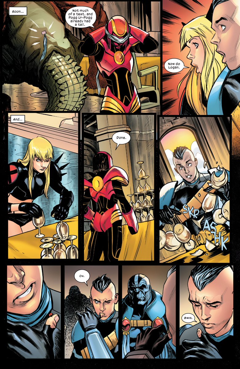 #XSpoilers

How are all these in the same comic?

Really loving Marauders #15