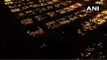 timesofindia's tweet photo. Earthen lamps lit on the bank of River Saryu in Ayodhya as part of '#Deepotsava'

(ANI) https://t.co/BSPzxGUnRP