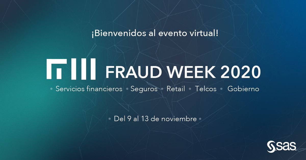 Sas_Colombia's tweet photo. Hoy es el cierre de nuestro evento #SASFraudWeek con el track especializado en retail y telcos. Únase a la conversación para conocer cómo mejorar la precisión y agilidad en el análisis de #datos y la prevención del fraude en estas industrias. 📡🛒 https://t.co/bmEPk5izHZ
