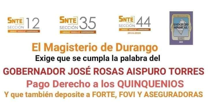HectorVelascoT's tweet photo. @AispuroDurango Sería un #FelizViernes si pagara lo que nos debe señor!
¡Ya basta de ignorarnos!
#SoySNTE44
#ConferenciaPresidente
#felizcumpleanosAMLO https://t.co/wCZnGIAeSH