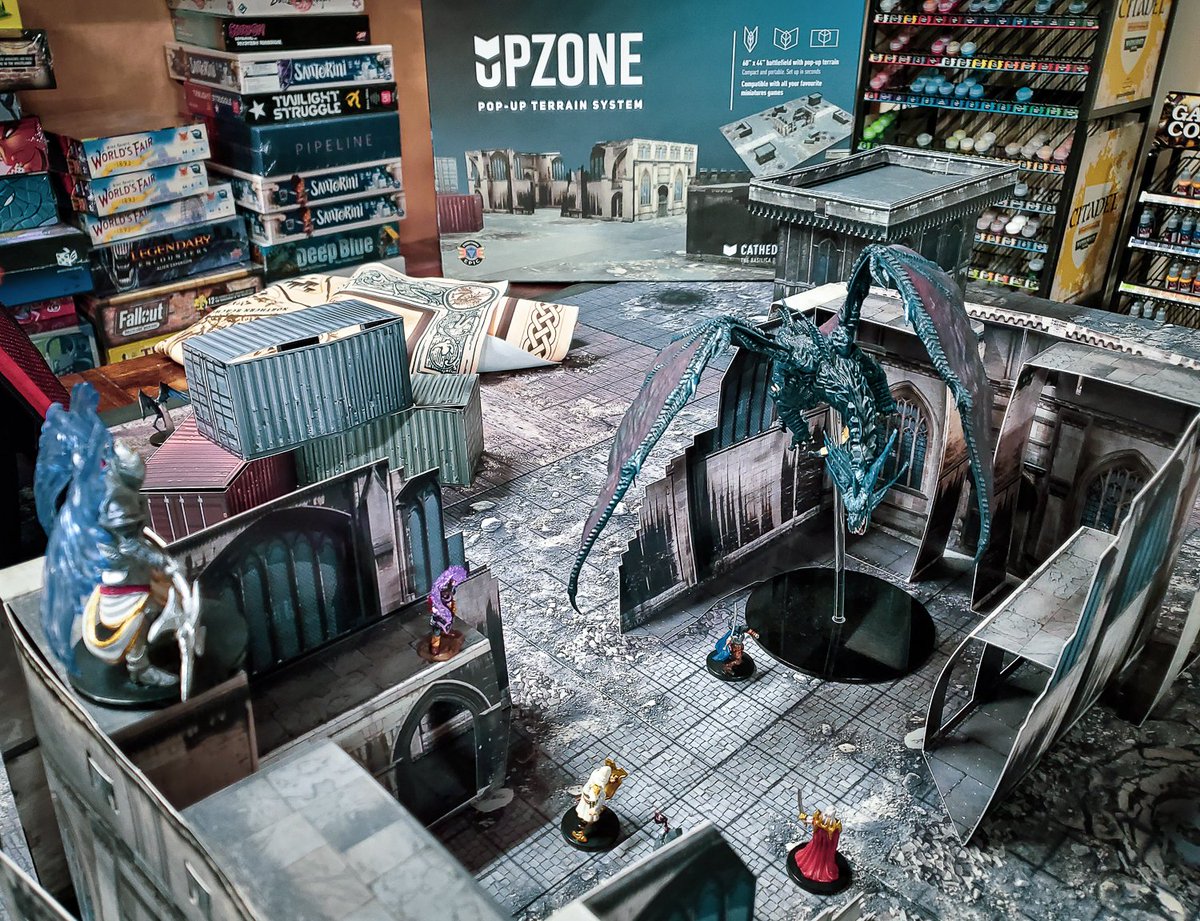 EverythingEpic_'s tweet photo. 20 days remaining. 19 stretch goals unlocked. How will you play? 🎲 @UpzoneWargaming #PopUp #WargameTerrainSystem 🎲
LIVE ON KICKSTARTER #ProjectWeLove @kickstarter 😍https://t.co/Gky7WJ0Tty
#RPG #TableTop #UpzoneWargaming #ModularDungeon #DnD #40K #Warhammer #RoleplayGames #BGG https://t.co/AdhmTjzmjf