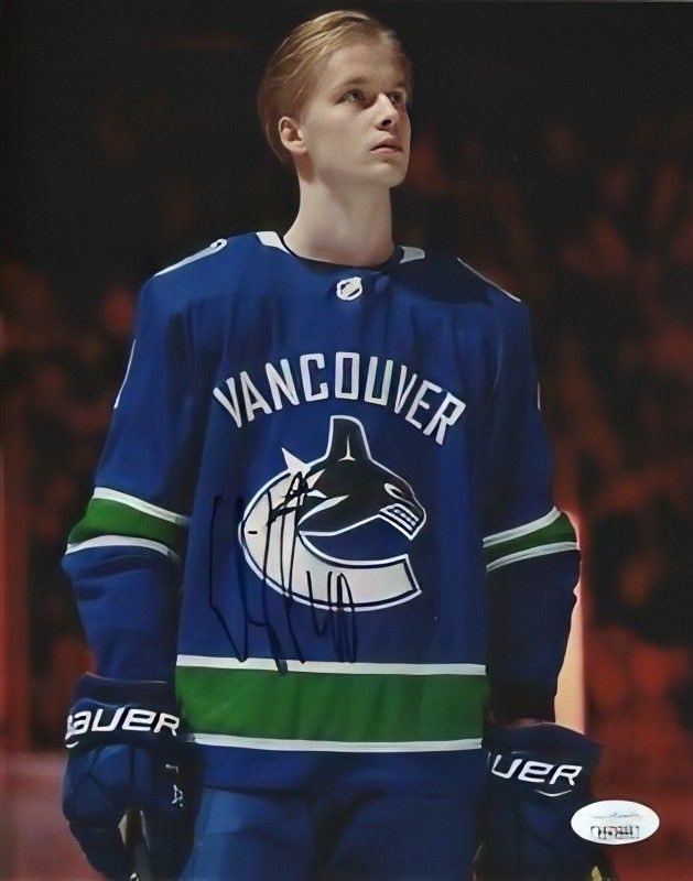 day 96 of nhlers as small animals: elias pettersson standing like a cat 