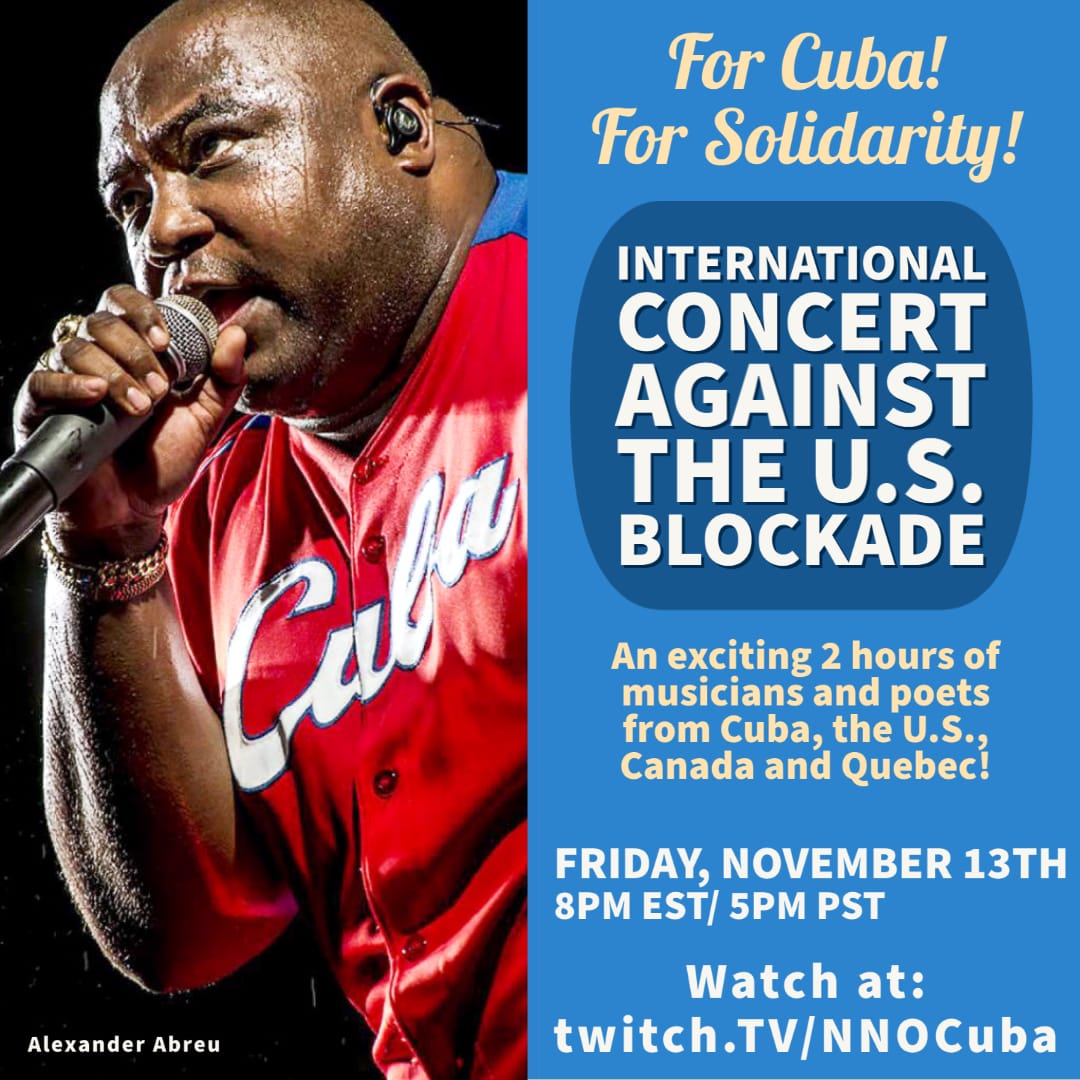 NNOCuba's tweet photo. Yes, it is TONIGHT, Friday at 8 pm Eastern time. FREE International Concert. Pass the word https://t.co/PZ3CHpBlYH