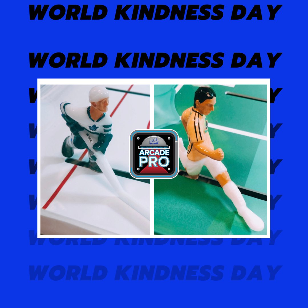 SuperKixxPro's tweet photo. In honor of World Kindness Day, here are our bubble hockey and bubble soccer players reminding you to #BeKind. 😄 
•••
#WorldKindnessDay #SuperChexx #SuperKixx #HomeArcade #BringHomeTheArcade #REALFUN #IceCame #CoolestGamesOnEarth #Buffalo #MadeInTheUSA https://t.co/dhQoD6P0bG