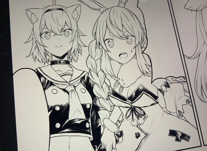 ペン入れ中? 