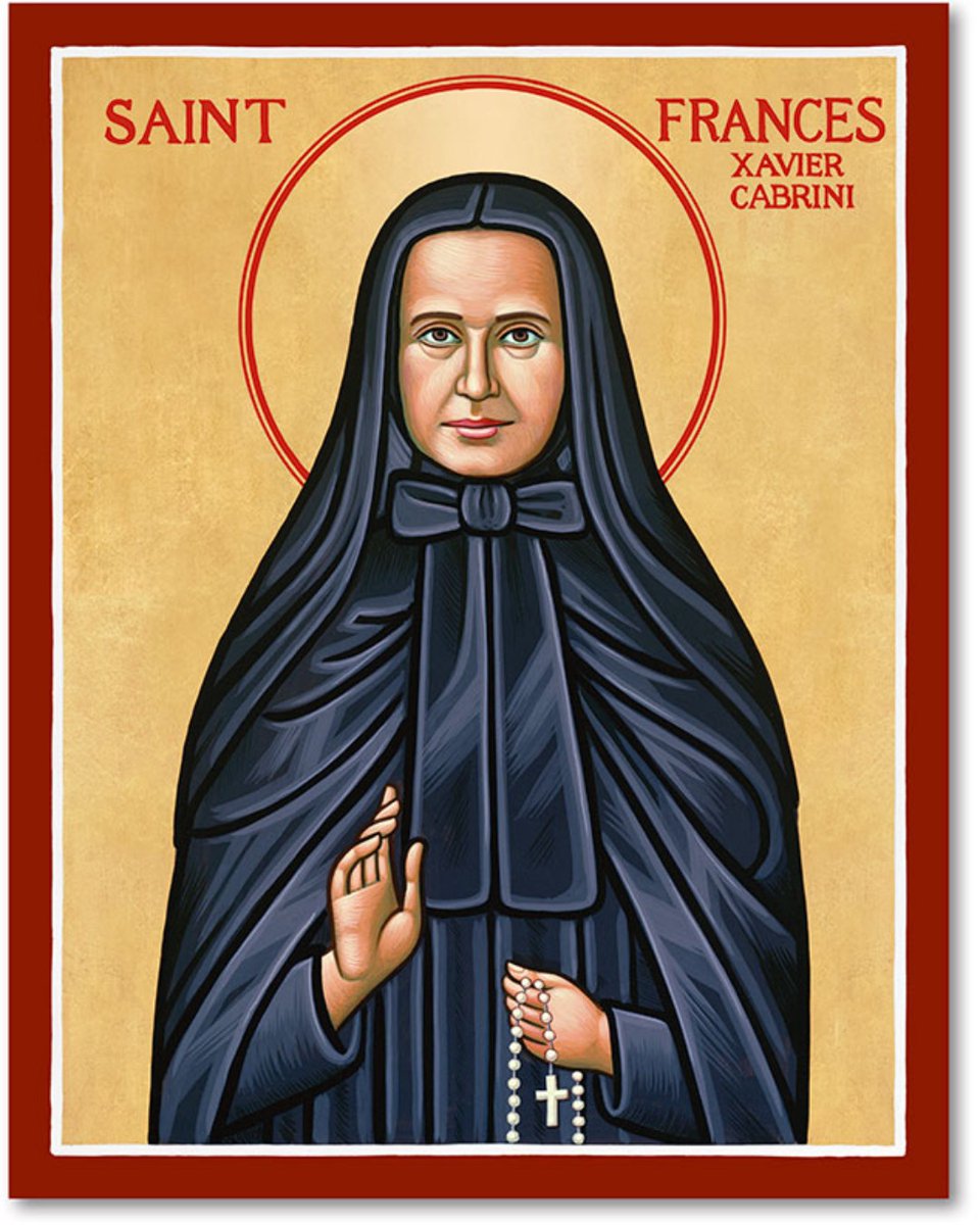 CCColtsCOS's tweet photo. St Frances Xavier Cabrini
Feast day: December 3
Patron: of Catholic missions; African missions; Goa, India; China; missionaries
https://t.co/DarKWa7sAT https://t.co/rcMget2huT
