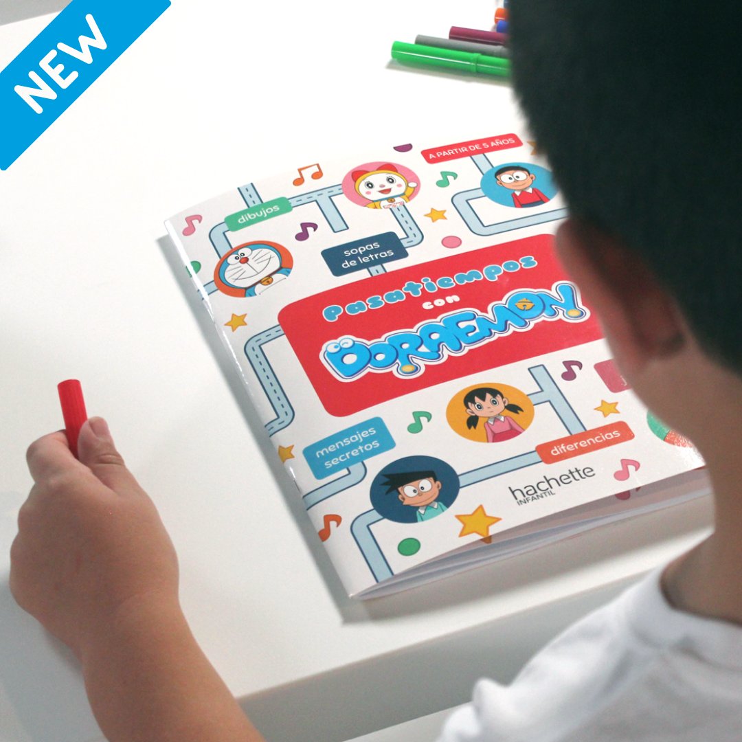 doraemon_es_'s tweet photo. ¡Nuevo #librodeactividades #Doraemon by #hachette Heroes! 🎨✏️ Un #pasatiempos para crear, colorear, pensar, descubrir y divertirse con Doraemon, Nobita y todos sus amigos ✨Consíguelo en tu librería habitual y en la tienda online 👉🏼 https://t.co/Y8mJRqwZRY https://t.co/tPtRNZD39Y