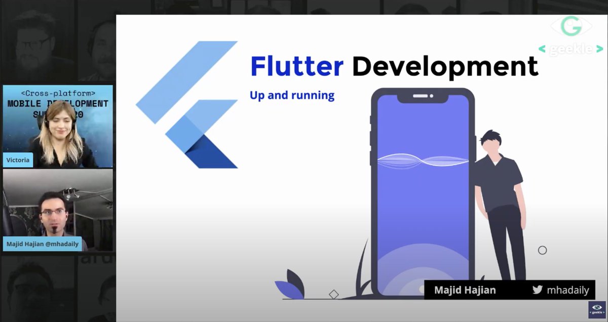 chrisw_uk's tweet photo. Really enjoyed this talk from @mhadaily Introduction to Dart and Flutter development. I have my ticket for Flutter Vikings!  #geekle #flutterdev #flutter #ios #android #developer #fluttervikings https://t.co/Anp2lta873