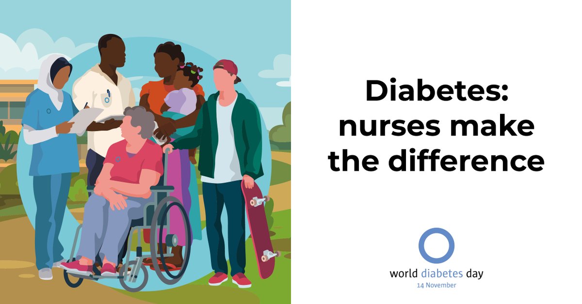 People of Twitter, we'd love to finish this sentence too: Nurses make the difference to diabetes care because...? #DiabetesChat #WorldDiabetesDay #Diabetes #NursesMakeTheDifference