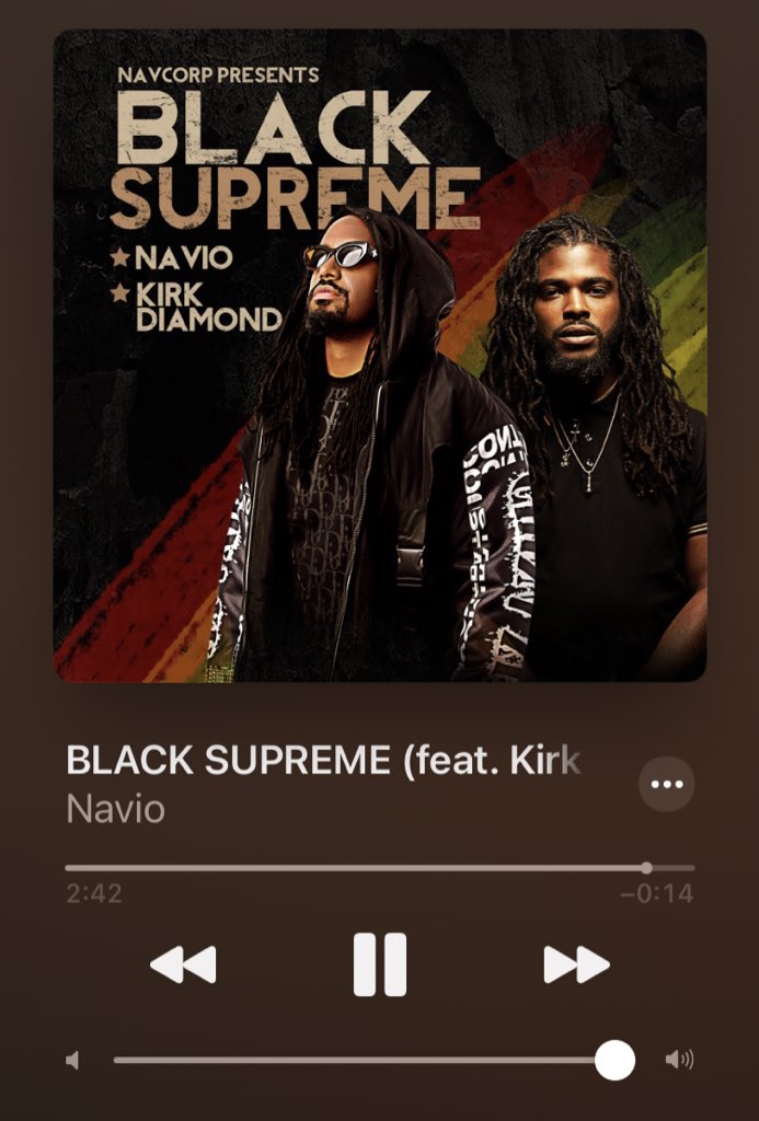 Black Supreme Out Now!! 
🗝🗝🔥🔥
<a href="/naviomusic/">NAVIO #EastLORD</a> x @kirkdiamond 
Produced by <a href="/aethan_music/">Aethan Music</a> 
Cc <a href="/jimresley/">JimResley</a> 🇺🇬🇯🇲🇨🇦