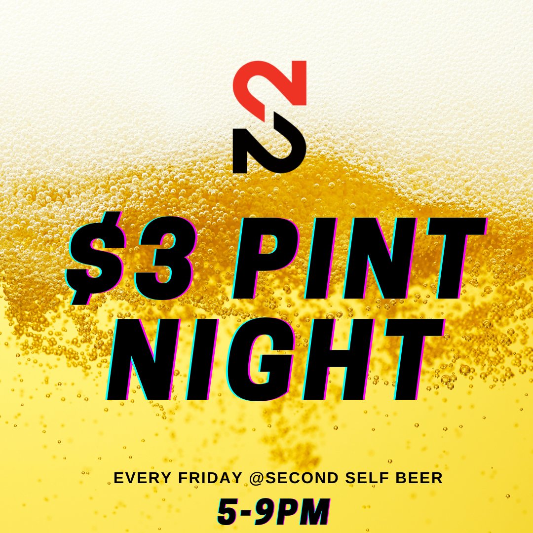 You've made it to Friday and we have how you're going to celebrate. $3 year-round pints all day. Bring some friends and kick off your weekend. You deserve it.