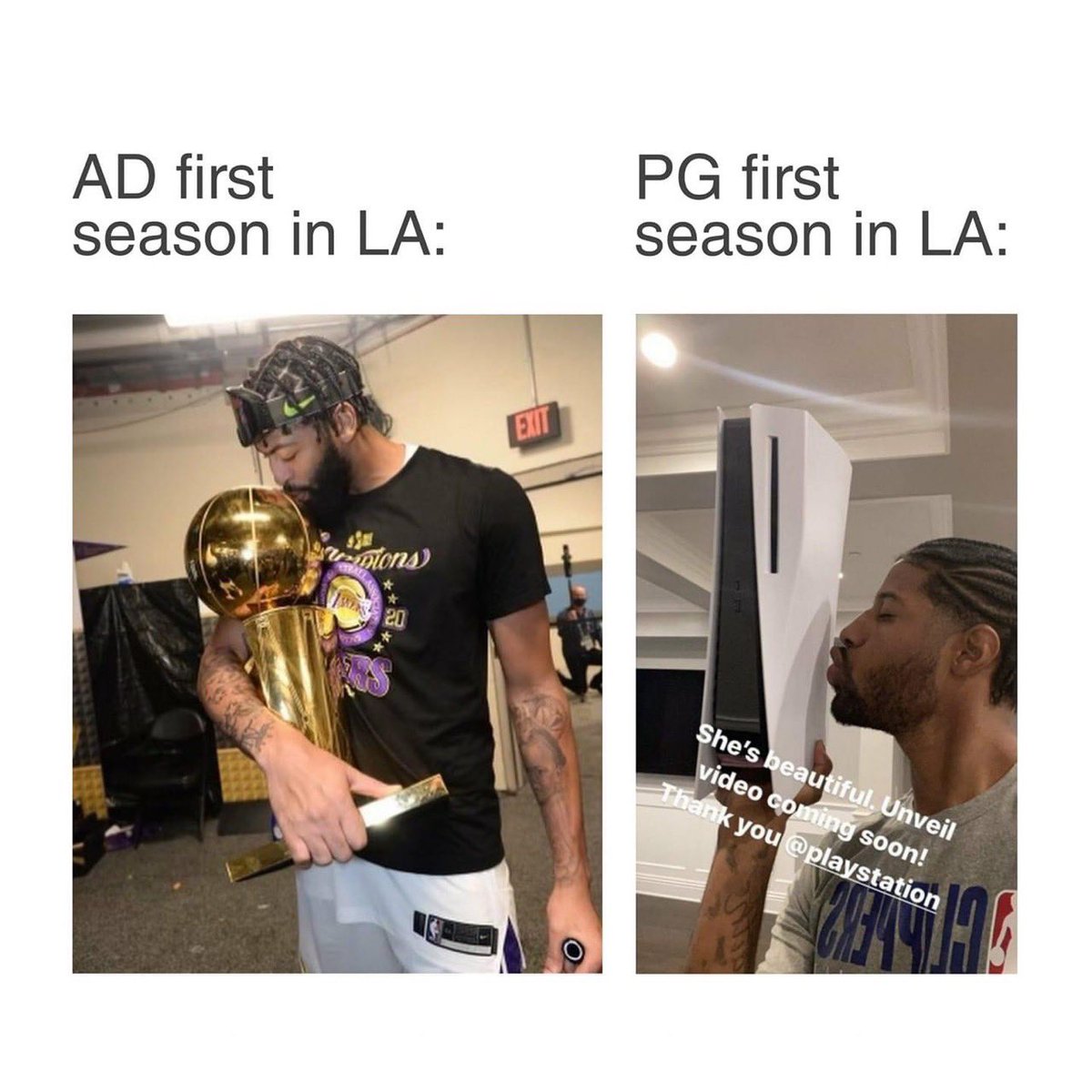 I80SportsBlog's tweet photo. “Battle for LA” 😂 😂😂

Pandemic P strikes again

#Lakers #Cippers #NBA https://t.co/OAFzsLtqrY