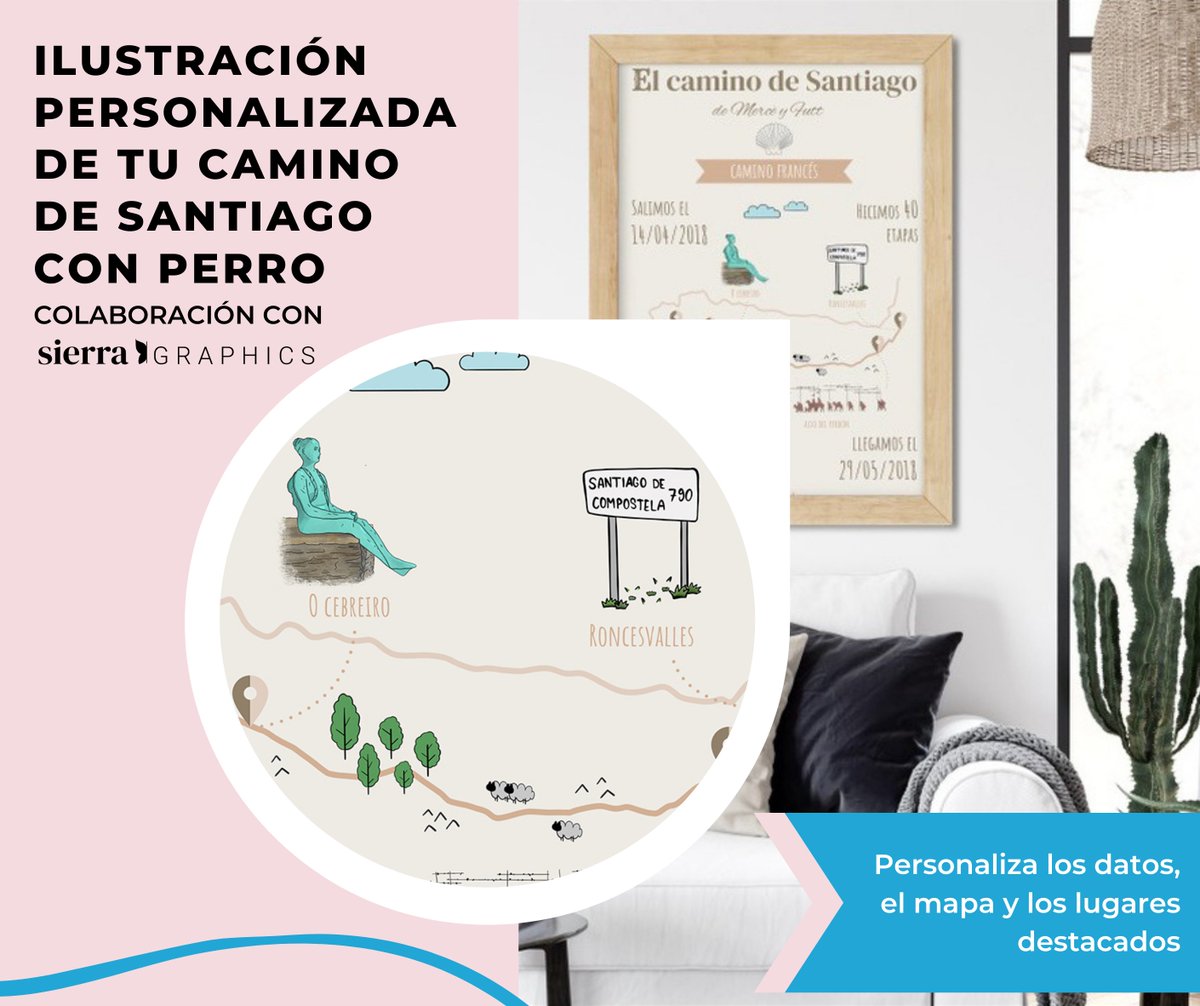 turismocan's tweet photo. ✨NOVEDAD✨
Recuerda para siempre tu #CaminoDeSantiago con esta lámina ilustrada en formato infografía. Puedes personalizar los datos que aparecen en ella y hasta 3 lugares que quieras destacar. 
https://t.co/4ICmSHEFPv
#buencaminoperregrino #caminodesantiagoconperro https://t.co/gn0ksnRJ6z