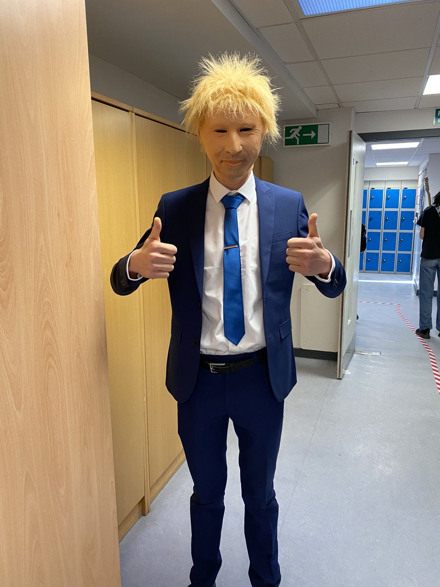 KnoxAcadHE's tweet photo. Who knew Donald Trump would have time to visit 6G1 at reg! @knoxacademy @BBCCiN #dressingup #donaldtrump #charity #fundraise https://t.co/oaawSUMWvd