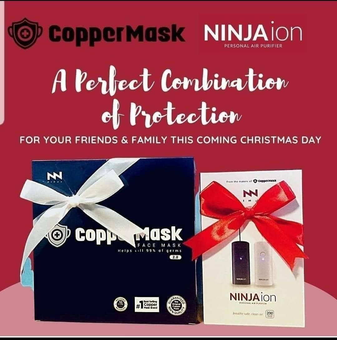 TresSolution's tweet photo. A PERFECT CHRISTMAS GIFT 🎄🎁

Check it out now ⬇️⬇️
https://t.co/TBNDpdESCU
https://t.co/ZKDwe6ZNdO

#coppermask #mask #safety #facemask #protection #ninjaion #purifier #combination #Christmas #gift #family #friendship https://t.co/SE83rzEZxn