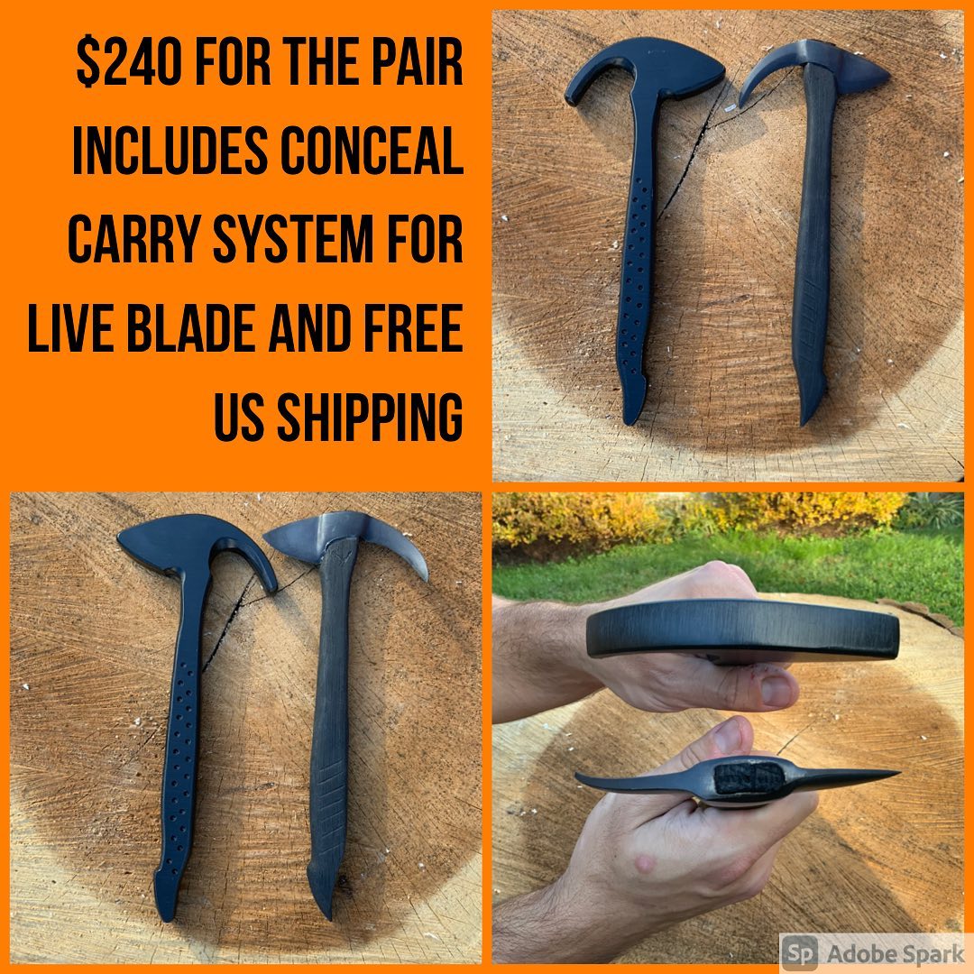 WingardWearable's tweet photo. We’ve teamed up with Vulpes Training for a special offer! Empress Tomahawk and trainer can be purchased together for $240, includes free US shipping and the conceal carry system for the live blade!
#closequartercombat #weaponsdaily #axe #axethrowing #selfdefense https://t.co/M7jBO9GutS