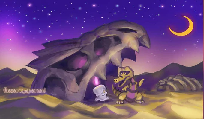 #LovelyLandscapes  #pokemon
巨大なポケモンがいる風景 