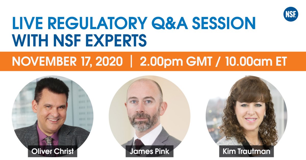 Due to the high number of questions we received at the Virtual MedTech Summit in October, we have decided to run a follow-up Q&amp;A session with our experts. Join the live session for free to get all your MDR, IVDR and QMS questions answered. Register now: www2.nsf.org/l/129231/2020-…