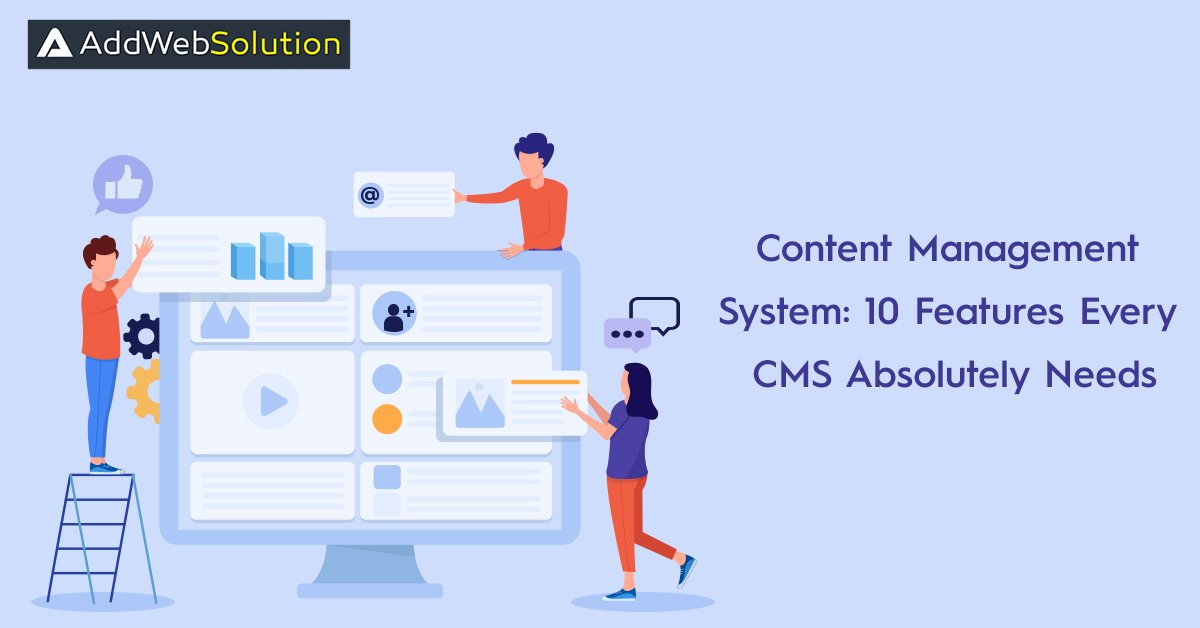 AddWebSolution's tweet photo. Trying to figure out what features should be available in CMS? Have a look at the post to know the bare minimum features every CMS should offer. https://t.co/oV7EmKioJY

#CMS #ContentManagementSystem #CMSdashboard #business #ContentManagement https://t.co/thxdg3xsfH