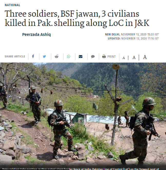 PakDefForum's tweet photo. In response to #Indian CFV shelling #Kashmir civilians, #PakisanArmy targeted #IndianArmy posts. Reportedly, 8 Indian soldiers are KIA & 1 ammo depot destroyed. 6 IA losses in #NeelumValley alone. #GodiMedia trying to hide losses but mourns.
#Pakistan will retaliate.
🇵🇰 https://t.co/KGBurYP2xC
