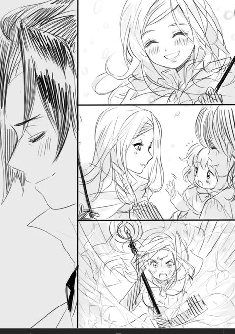 i really shouldn't be showing too much of this comic yet but im very happy with this page ? 