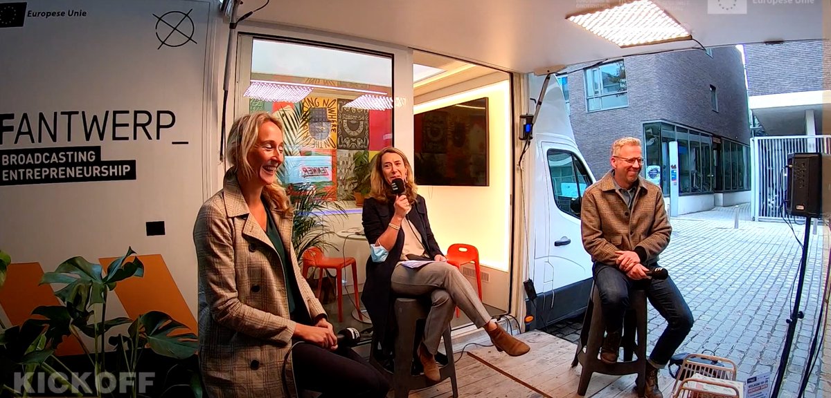 #throwback naar het festival voor Antwerpse ondernemers. Catherine van <a href="/StartupsBe/">Startups.be | Scale-Ups.eu</a> ontving tijdens de Kickoff Days 2 gasten die spraken over hun ups en downs. 📊 Benieuwd naar het verhaal? Bekijk de video hier 👉 bit.ly/35qsR9y