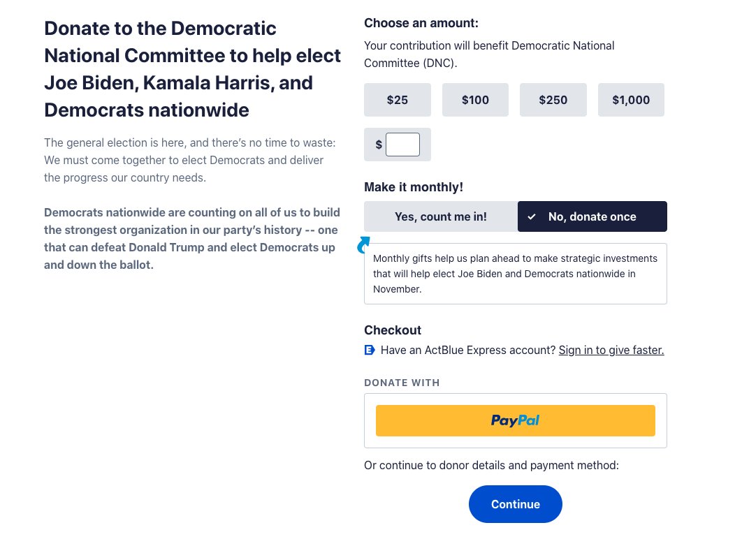 Compare to our Democratic Party where there is no explicit ask to join, no reference to joining a local group, no invitation to pay dues. I had to click 5 tiny links to get to the Virginia Dems page, at which point the "Get Involved" link was to sign up for an email list.