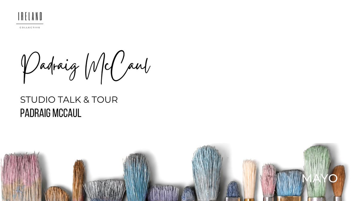 FAREPLATE's tweet image. This weekend the last stop on the Ireland Collective tour is to #Mayo and Padraig McCaul’s studio. Here you’ll learn more about his work and painting techniques.

Join in the fun - register here: irelandcollective.com

#ireland #travel #thisweekend