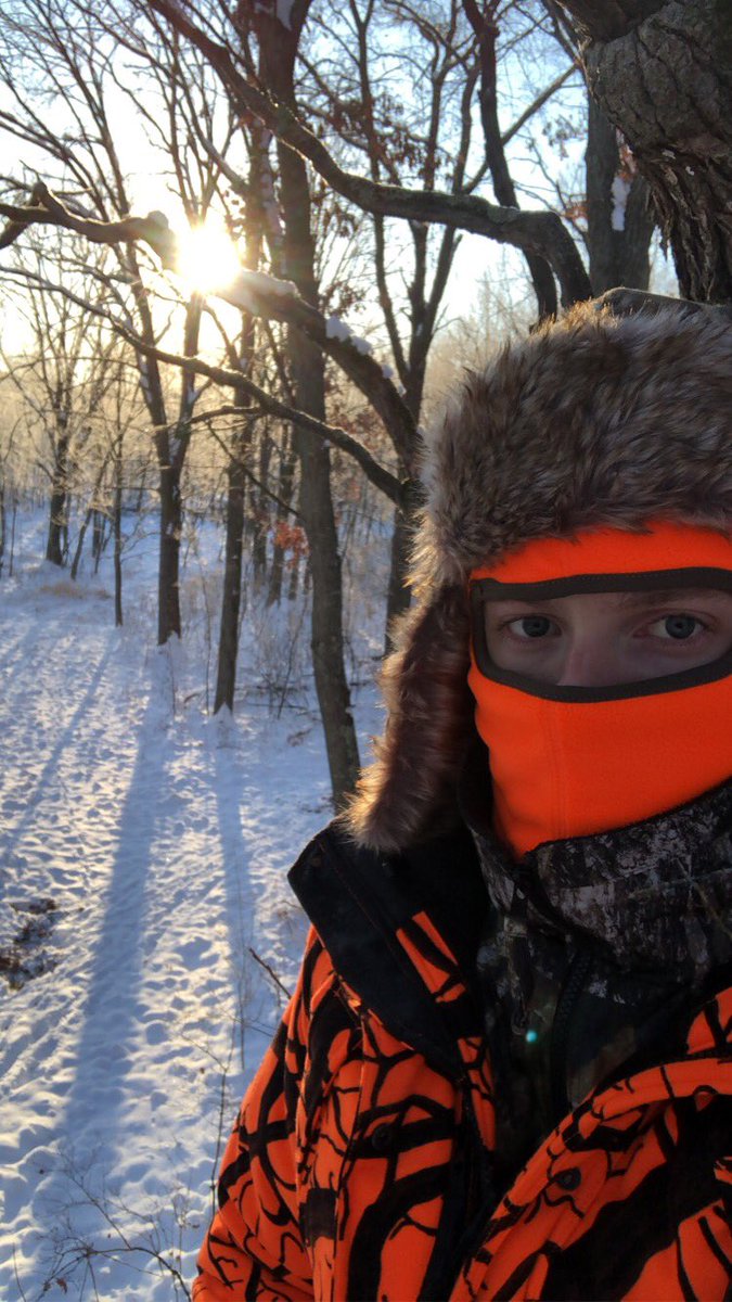 A cold, crisp, snowy, and overall beautiful morning here in northern Minnesota #MnDeerHunting
