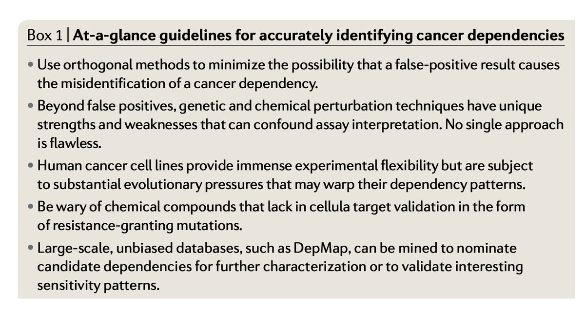 As we wrote about in a recent  @NatureRevGenet article, there are excellent unbiased resources for target discovery in cancer. I wish more people used them!  https://www.nature.com/articles/s41576-020-0247-7.