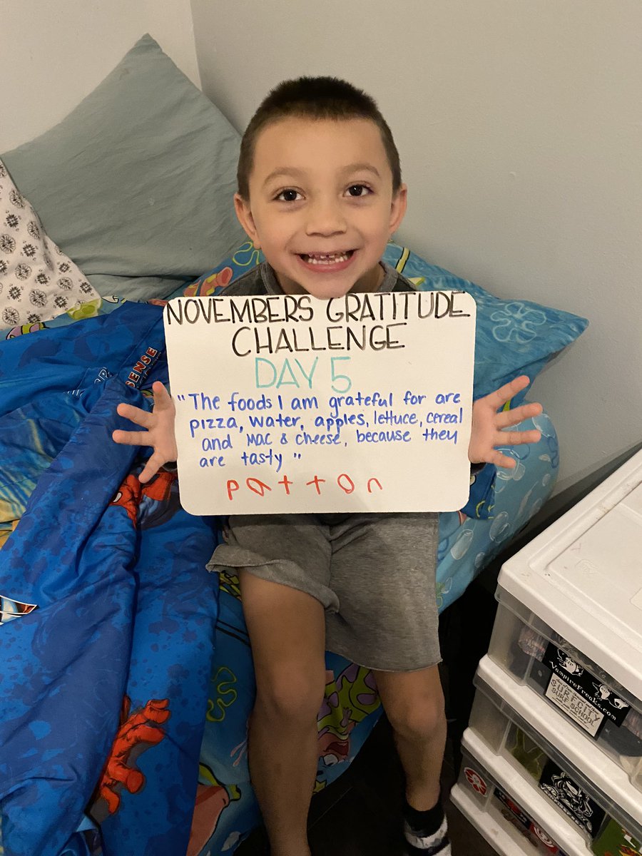 Day 5. #gratitudechallenge #gratitude #PattonAraya @MissIngmanSC #RandolphSchools #CGStrong #WeAreCenterGrove