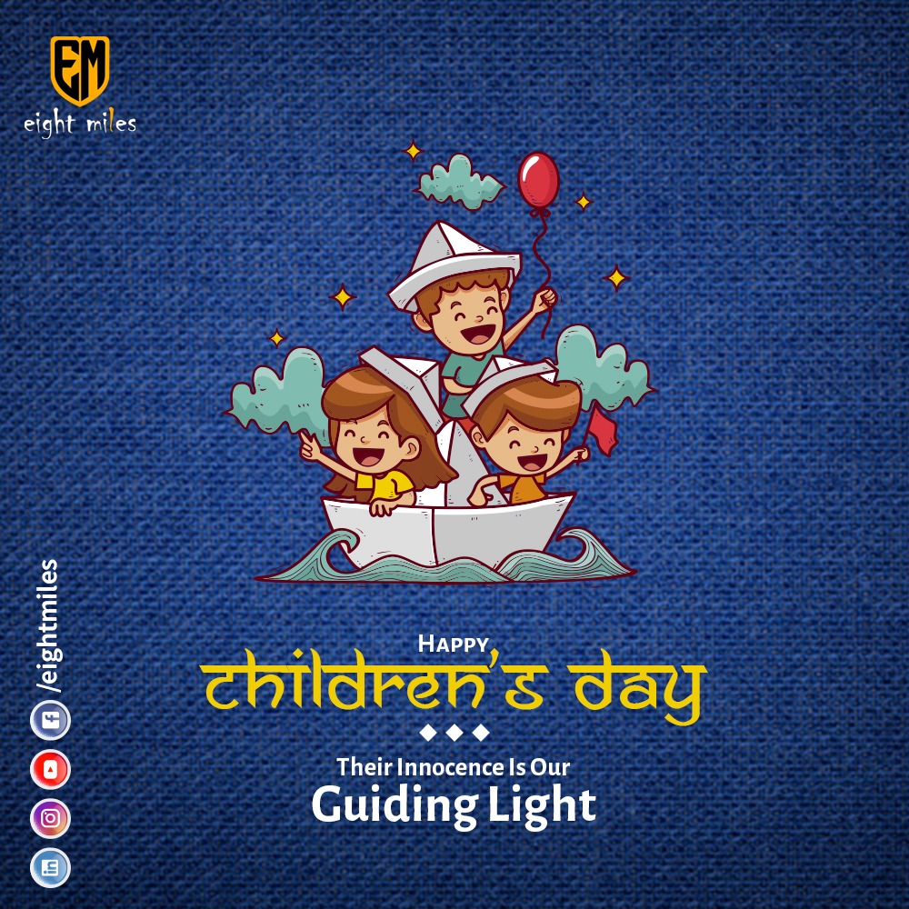 8milesjeans's tweet photo. They teach us to forget worries and smile through difficulties. To not see differences and #love without conditions. Happy Children's Day!
#HappyChildrensDay #ChildrensDay #celebrate #childhood #बालदिवस #baldiwas #JawaharlalNehru #EightMiles #innocence #guiding #light #smile https://t.co/mimcxBE1kK