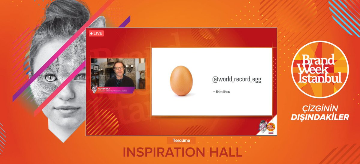 Gord Ray: Instagram'da bugüne dek en çok beğeni alan görselin bir ''yumurta'' görseli olduğunu biliyor muydunuz?😊#BrandWeek2020
