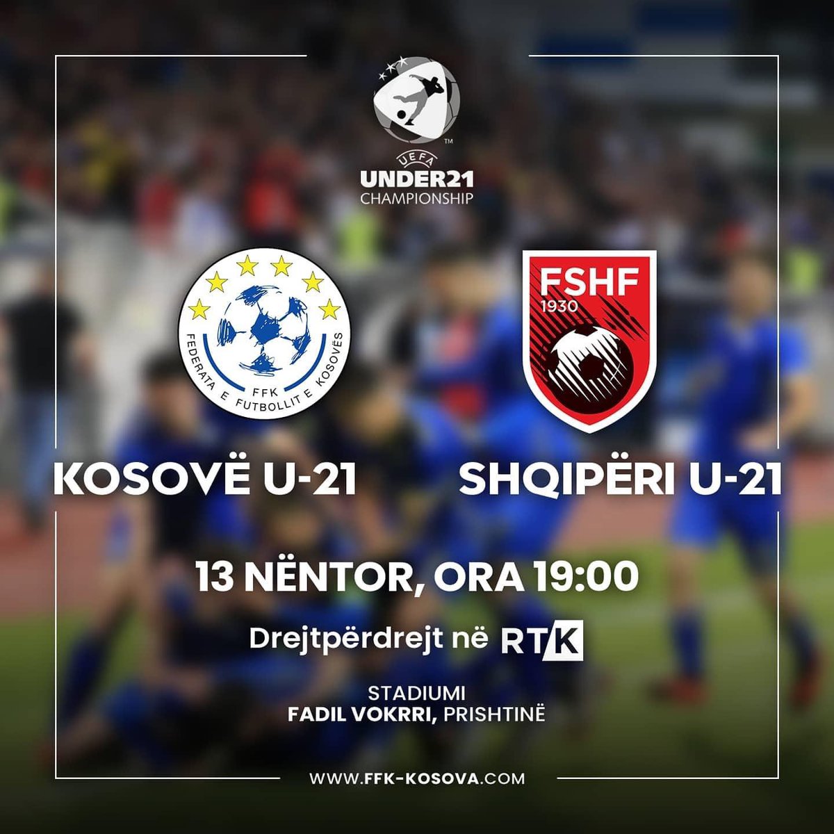 Kosovartalents's tweet photo. ๐ฝ๐ฐ๐ฆ๐ฑ Kosovo U21-Albania U21
Another clash between Kosovo-Albania, this time its the U21s that face each other at the Fadil Vokrri Stadium. Will Kosovoโs U21 seek revenge for the loss of the senior team? Find out at 19:00 today!
#ALBKOS https://t.co/SFUUyVLHXa
