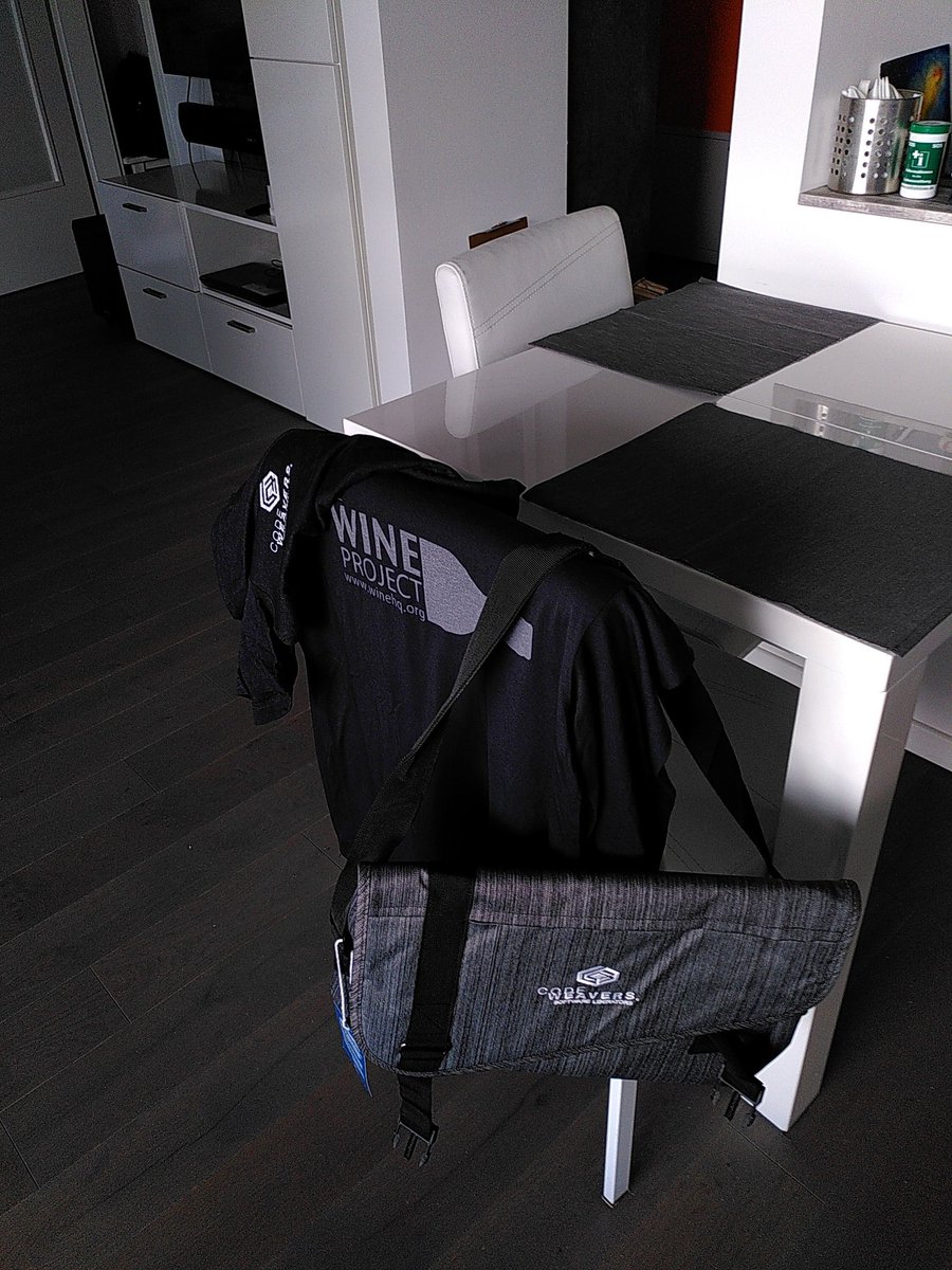 cmdr_rdo's tweet image. @CodeWeavers #CodeWeaversSwag arrived in Bielefeld, Germany. :D Will add one with me later, couldn&apos;t get this to work with selfie cam. :P