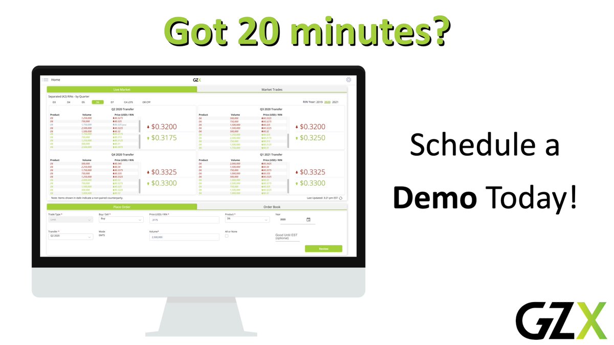 GZ_Energy's tweet photo. Schedule your demo and let us show you what the new standard in #RINs, #LCFS &amp; #CFP compliance credit trading looks like. https://t.co/Mqy7r77pVQ

#emissions #renewableenergy #cleanenergy #lowcarbon #carbontrading #ghgemissions #digitalization #data #GZX https://t.co/J0EnAzwQSW