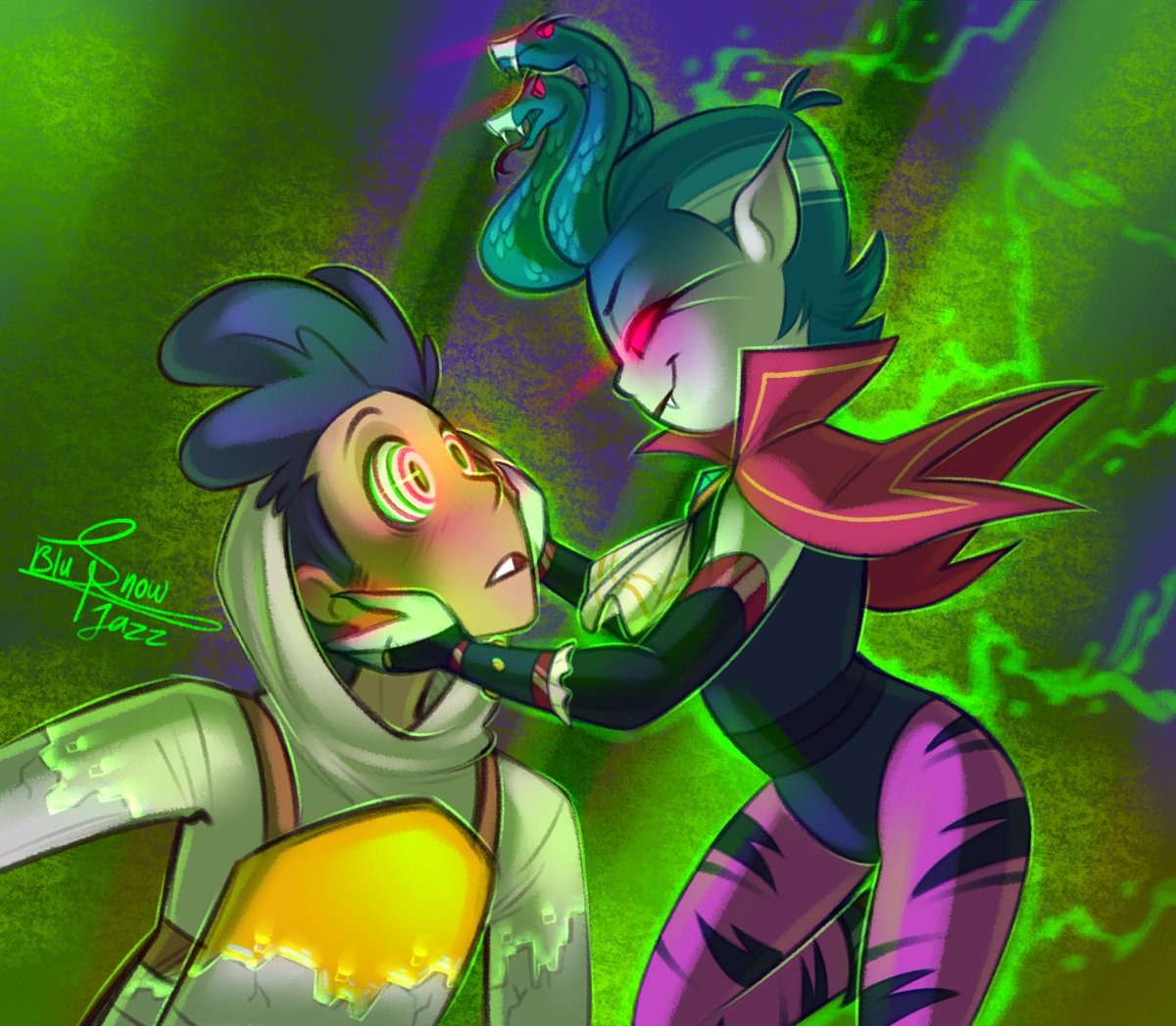 Jazzy_Snowflake's tweet photo. #fikoweek2020 is almost over, here's day 6: Glitch Situation!
i loved Nogrog!Miko ever since @DanMilano Posted concept arts for it! although i do suck a little at designing clothes TvT
#renewglitchtechs #GlitchTechs #fiveko https://t.co/sqO99anCDh