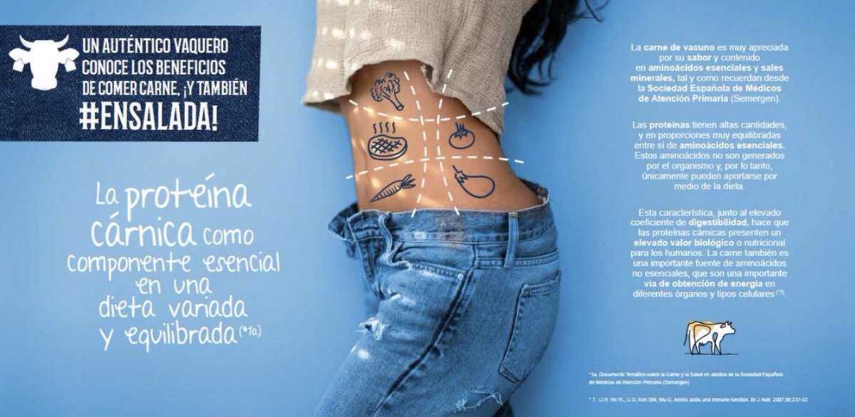 sirlentil's tweet photo. Por si a alguien le quedaba duda, con esa última frase con hashtag: «¡Y también #ensalada!» queda clara la intención directa de querer aplacar el éxito del veganismo, buscando convencer a los indecisos que se van acercando a una dieta increíble; la basada en plantas. #GoVegan 🌱 https://t.co/uKEZUqEshh