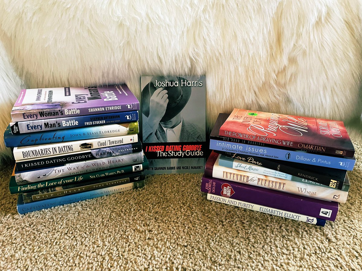 TiffMMiller's tweet photo. @racheljwelcher loving your “Talking Back to Purity Culture”. Such an ingrained mindset for me but your words are timely and healing. These are ALL still on my bookshelf (😳) but I pray to change the narrative for my three kids. Thank you for this book - it is holy work. https://t.co/6IshU3E9ai