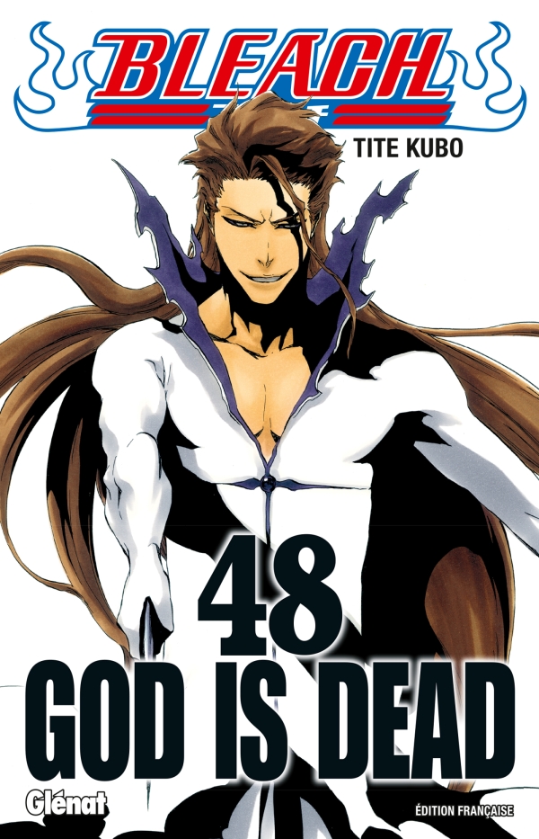 ca Kubo n'arrête pas de le souligner. Par exemple, notamment avec la cover 48 " God Is Dead". Je tiens à précisé que le titre est très parlant parce que le pouvoir du Hogyoku en plus de brisé les limites hollows & shinigamis.