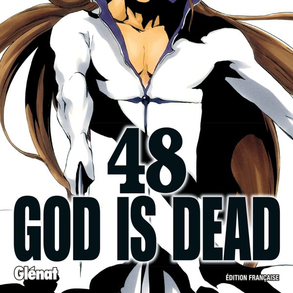ca Kubo n'arrête pas de le souligner. Par exemple, notamment avec la cover 48 " God Is Dead". Je tiens à précisé que le titre est très parlant parce que le pouvoir du Hogyoku en plus de brisé les limites hollows & shinigamis.
