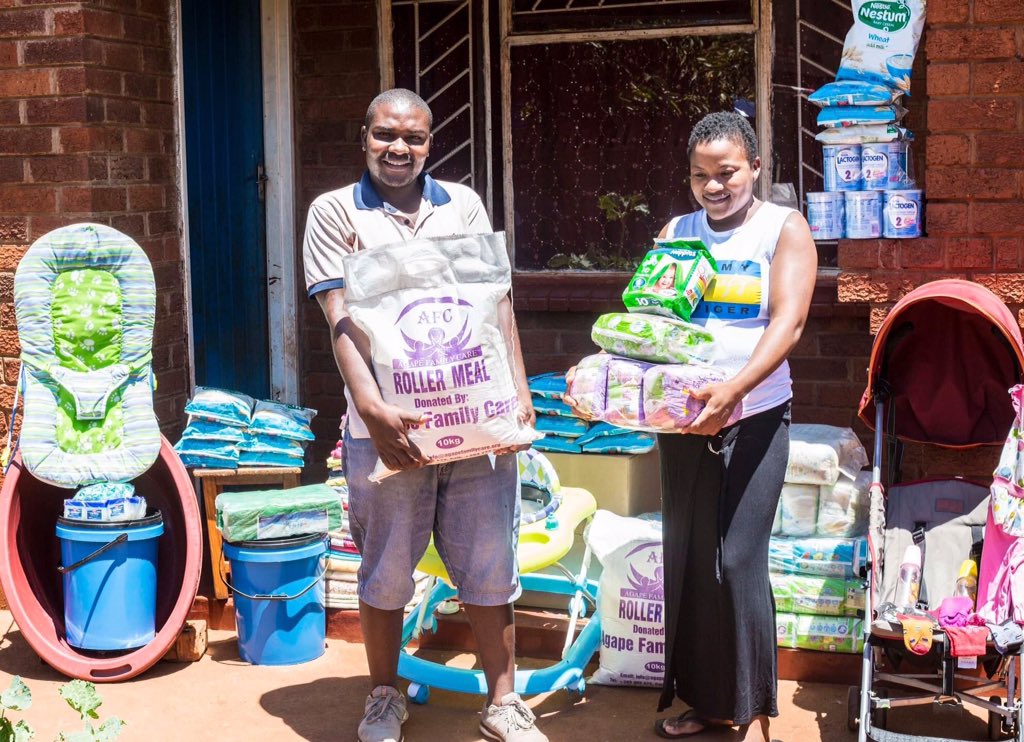 care_agape's tweet photo. Our donation included; Baby Diapers, Baby Blankets, Baby Towels, Cot Bed Covers, Mixed Baby Clothing, Laundry Dish, Buckets, Baby Walker, Baby Rocker, Baby Stroller, Laundry Soap, Baby Cereal, Mealie Meal as well as Baby Formula. #AgapeFamilyCare #LivelihoodsProgram https://t.co/sKhAlcaFWK