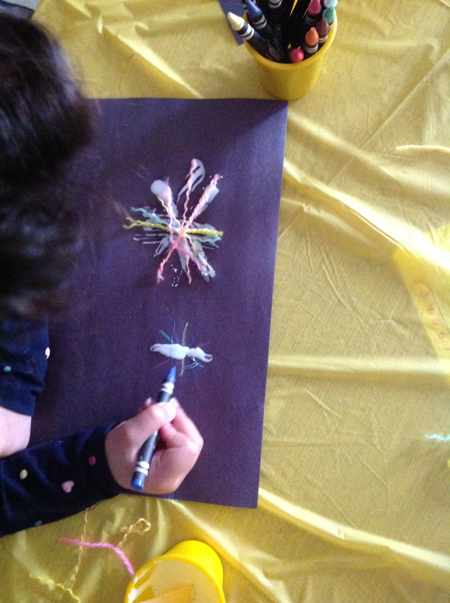 library_tps's tweet photo. @library_tps @TottenhamPS @SCDSB_Schools Our kindergarten students have been learning about Diwali.  Today they are making rangoli and firework art. https://t.co/TcBRdYlo9r