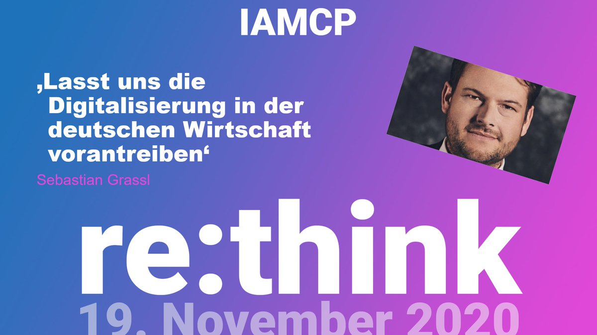 Event Tipp für alle @MSPartnerDE: Am 19.11. startet die jährliche re:think Konferenz des <a href="/GermanyIamcp/">IAMCP Germany</a>. Egal ob schon IAMCP-Mitglied oder (noch) nicht: Spannende Sessions mit <a href="/AndreKiehne/">Andre Kiehne</a>, <a href="/LutzJannausch/">Lutz Jannausch</a> und vielen mehr. Jetzt kostenlos anmelden: iamcp.de/rethink/
