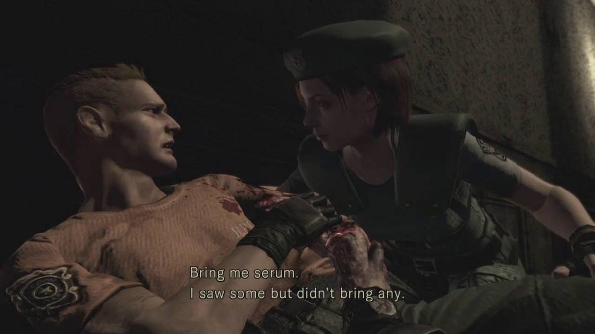 Io credo che queste scese sono le più toccanti di Resident Evil Rebirth.
Jill e Chris che  vedono i loro partner morire senza che loro possono fare qualcosa per salvarli e evitare che muoiano..
#ChrisRedfield #JillValentine #REBHFun #Capcom #ResidentEvilRebirth