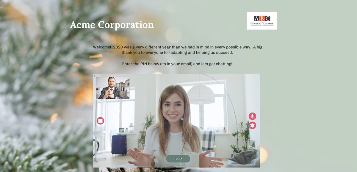 ChatrouletteAG's tweet photo. Chatroulette brings your team together this holiday season! Connect your team 1-1 by video chat at random for your company holiday party🎄 Contact us: https://t.co/V8ZD28qr4g https://t.co/fUi2hLrps3