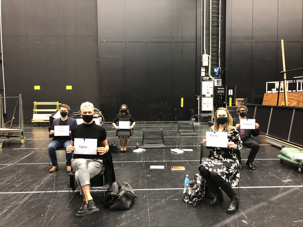angela_brower's tweet photo. We ARE back and we’ve been given the happy news that we will premiere this new production of Barbiere on December 5th!! So excited! #sograteful @Operaen @JackSwanson1 @HubertZapior @JetskeMijnssen #davidstout #renatekerhovd #housedebut #COVID19 #rossini #SocialDistance https://t.co/osQj3bpvwc