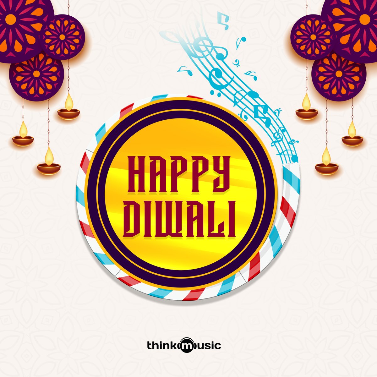 thinkmusicindia's tweet photo. #Diwali  #Diwali2020 
May the joy ,cheers &amp; merriment of the festival of lights surround you forever. Wishing you and your loved ones a very Happy Diwali ♥️ https://t.co/FRYUwcnx5Z