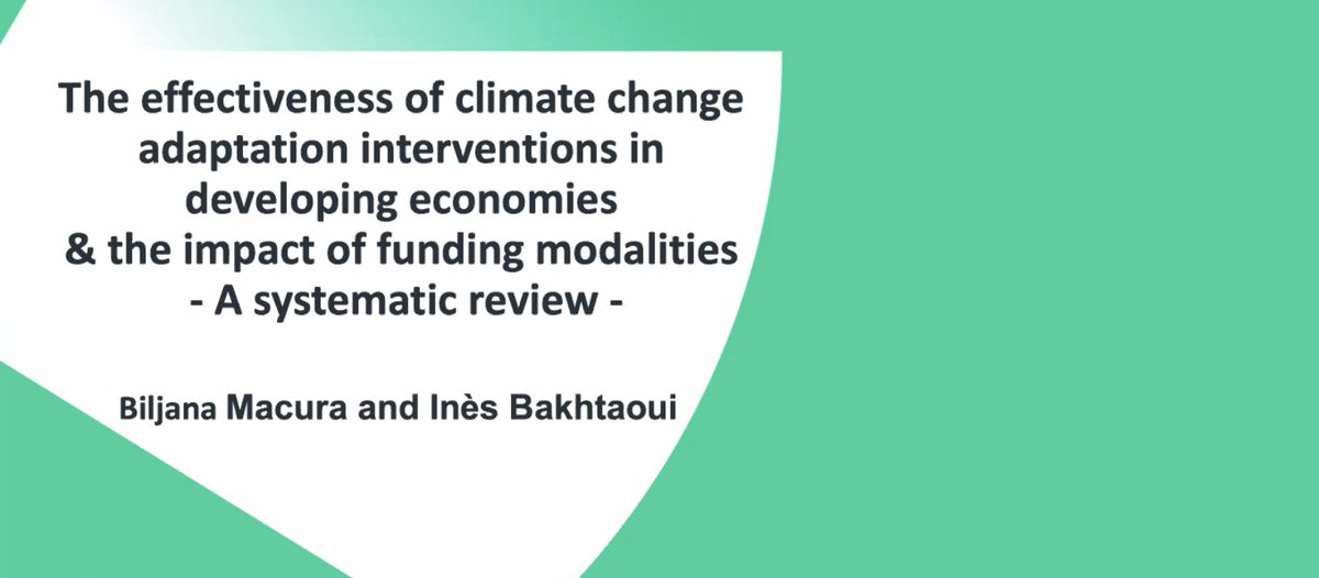 ndukup1's tweet photo. How effective are climate change adaptation interventions in developing economies? Be on the lookout for answers coming out of a systematic review by Ines Bakhtaoui and @biljana_macura of @SEIresearch #MiddleRangeTheory @CEDILProgramme @FCDOResearch @CampbellUKIRE @ACE_UJ https://t.co/s6Eijuv23x